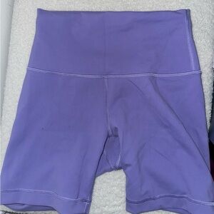 Lululemon athletica purple wunder train shorts